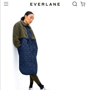 Brand New Everlane Quilted Teddy Coat